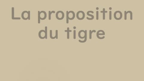 La proposition du tigre - Huhito Fables-Version française Vol.18