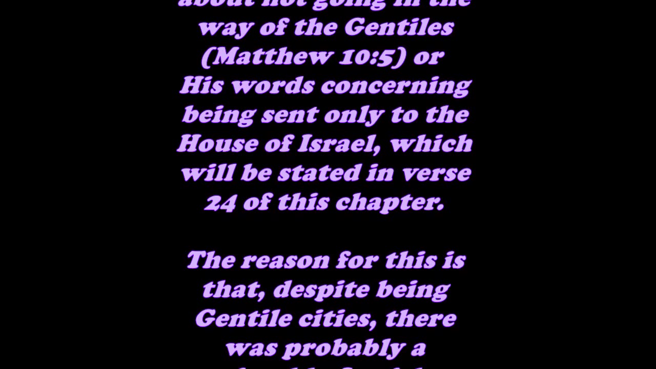 Matthew 15:21 - Daily Bible Verse Commentary