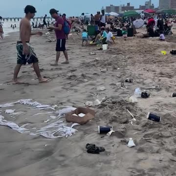 I have never in my life seen Coney Island so dirty. how can you come to the beach