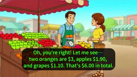 Buying Fruits in English – Fun Shopping Conversation 🍊🍎🍇