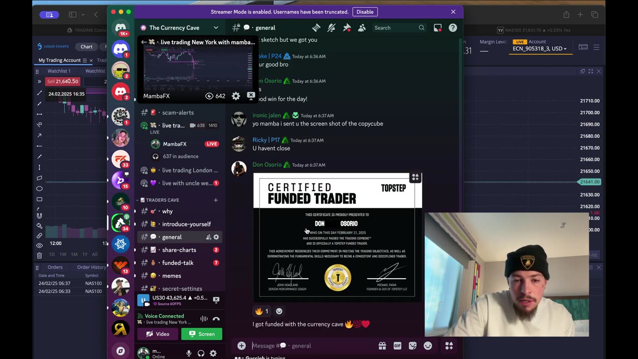 Making $6,000 Trading at a Hotel, MambaFx