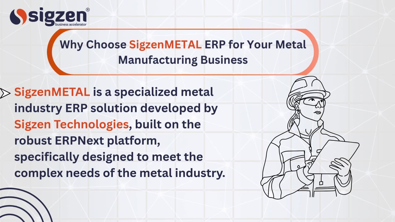 SigzenMETAL ERP in Action..