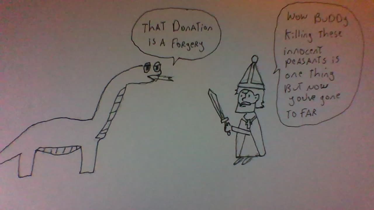 The Donation of Constantine is a Forgery! #shorts