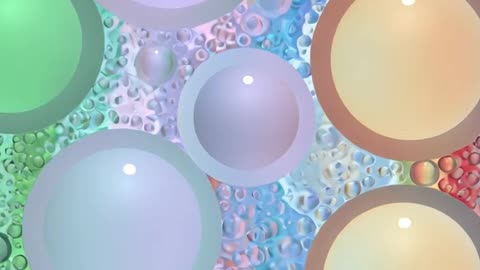 Gradient Pastel Bubbles with Movement Effect