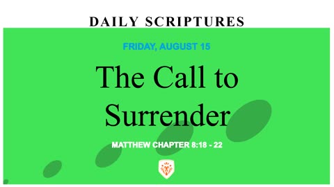 The Call to Surrender