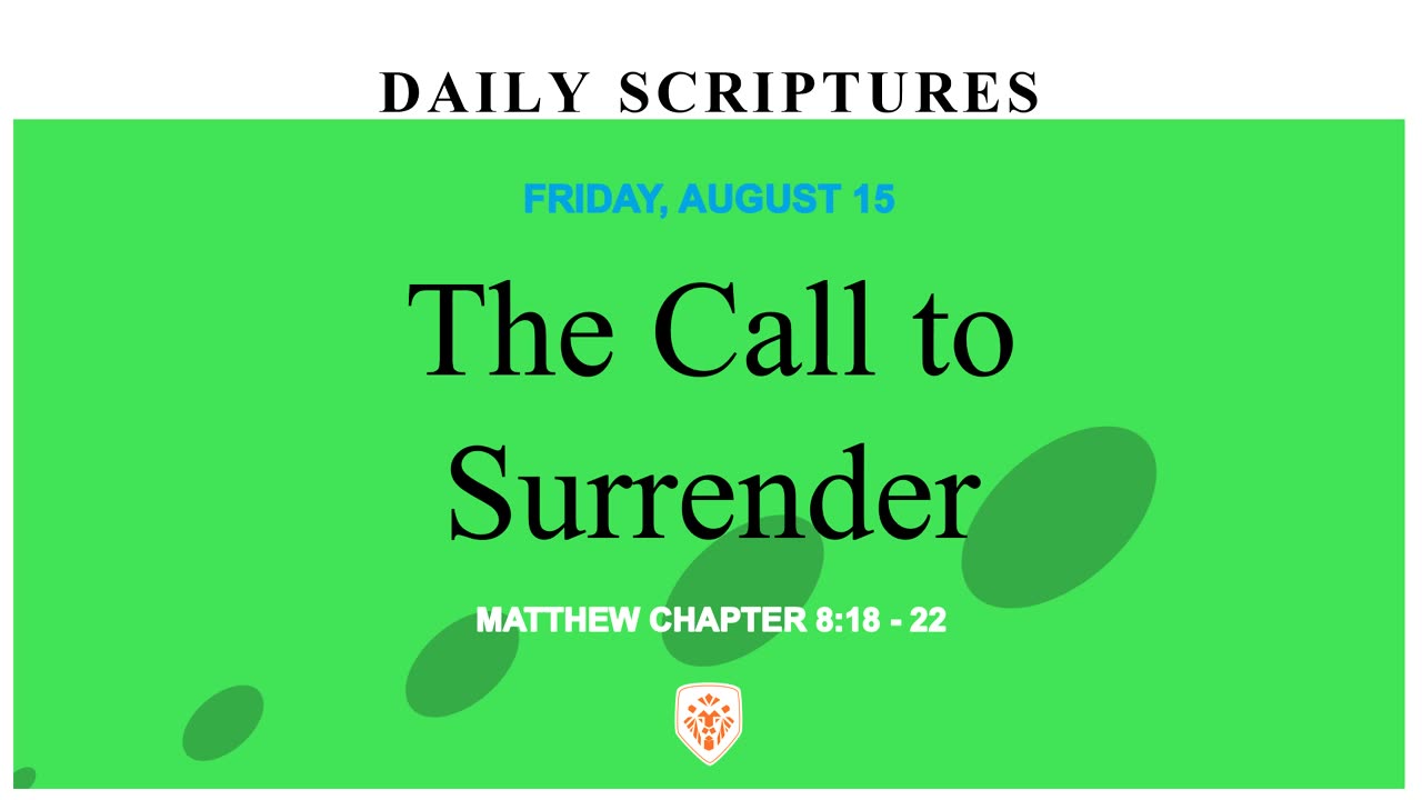The Call to Surrender