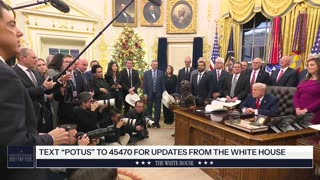 President Trump Participates in a Bill Signing Ceremony, Dec. 12, 2025