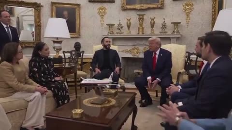 NEW: Behind the scenes of President Trump’s meeting with Nayib Bukele
