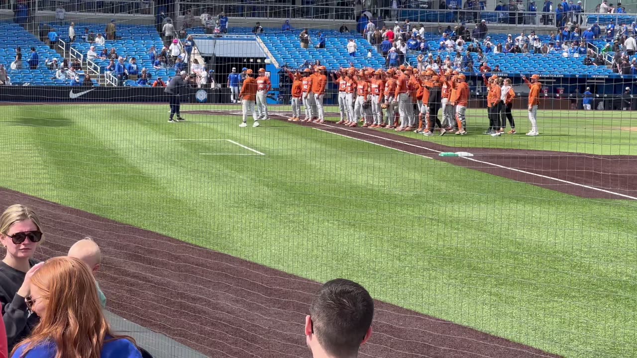 Cam got to go to his first ever college baseball game