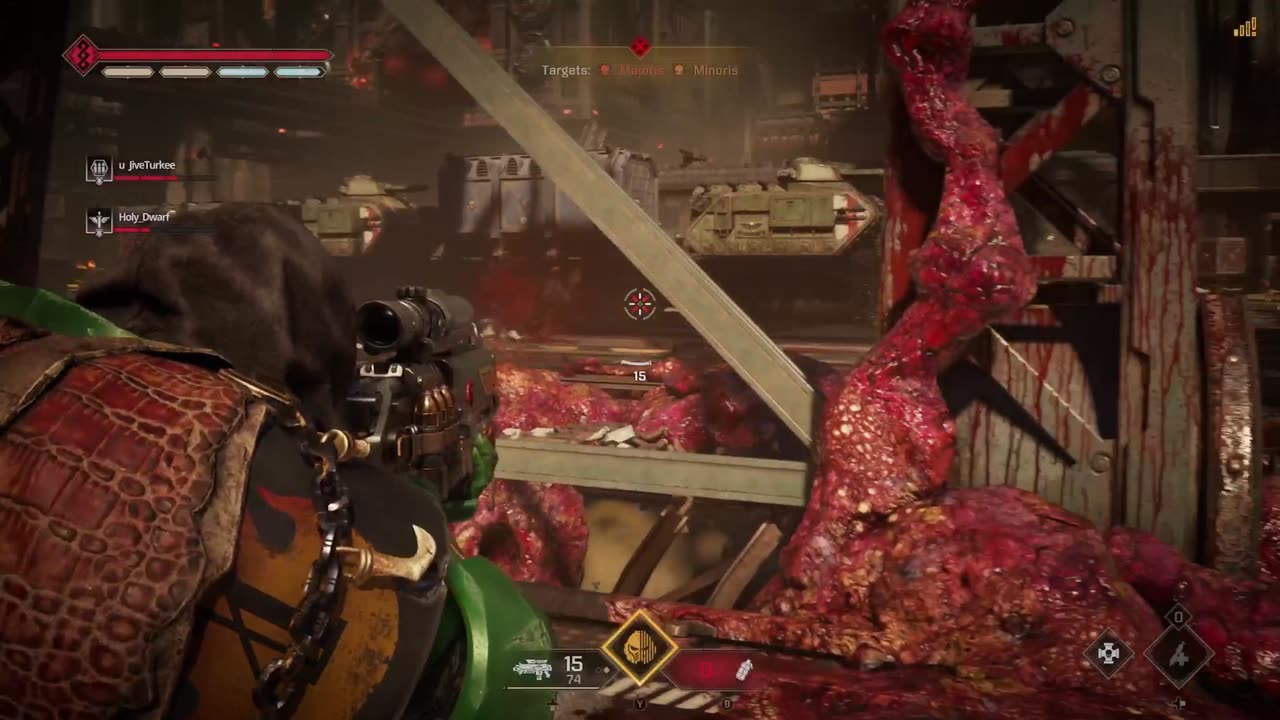 Space Marine 2 Salamander Sniper with stalker rifle