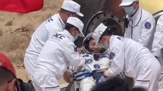 Not NASA this time, but China’s turn to fake it as pretend Astronauts pretend to return to Earth.