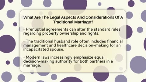 What Are The Legal Aspects And Considerations Of A Traditional Marriage