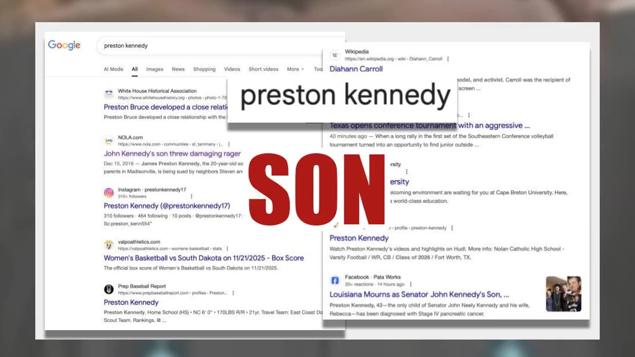 Fact Check: Louisiana Senator John Kennedy's Son Preston NOT Diagnosed With Pancreatic Cancer