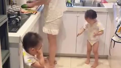 How to manage to take care of kids | funny video | crazy clips