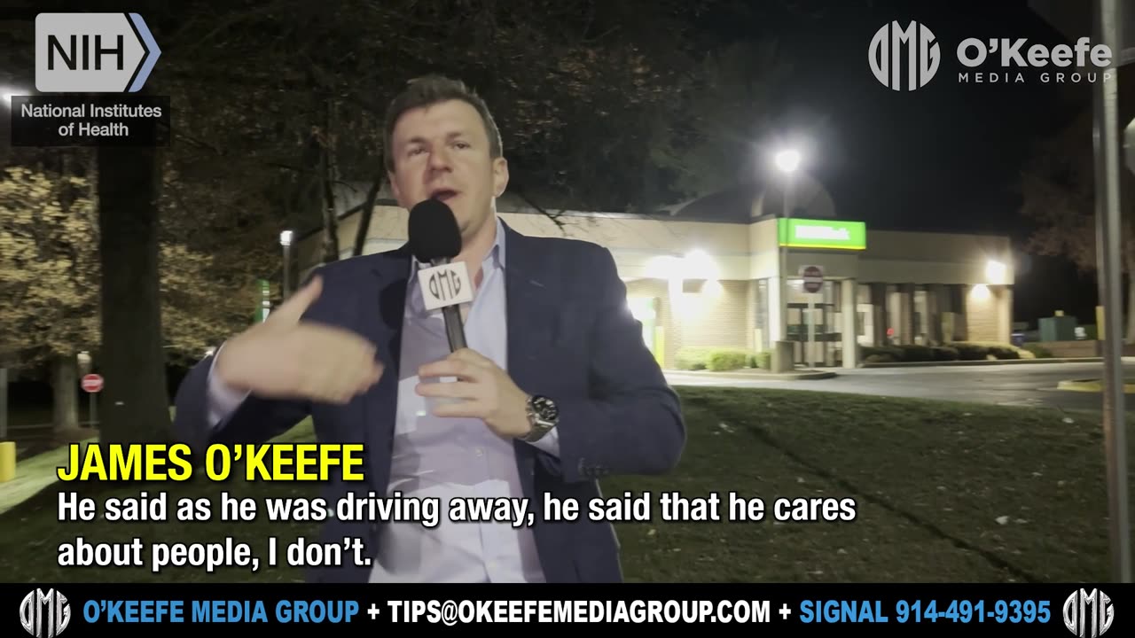 WILD INTERACTION: O'Keefe Chases NIH's James Welch Speeding Away in Tesla