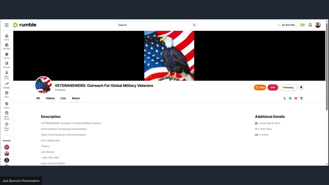 VETERANSWERS: Outreach For Global Military Veterans
