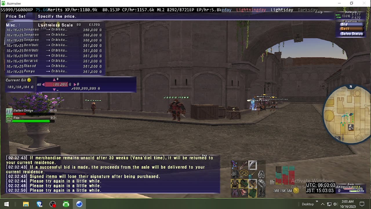 Playing Final Fantasy XI Online
