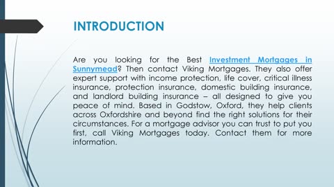 Best Investment Mortgages in Sunnymead