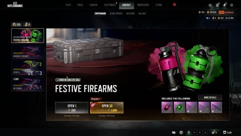 Opening crates in PubG