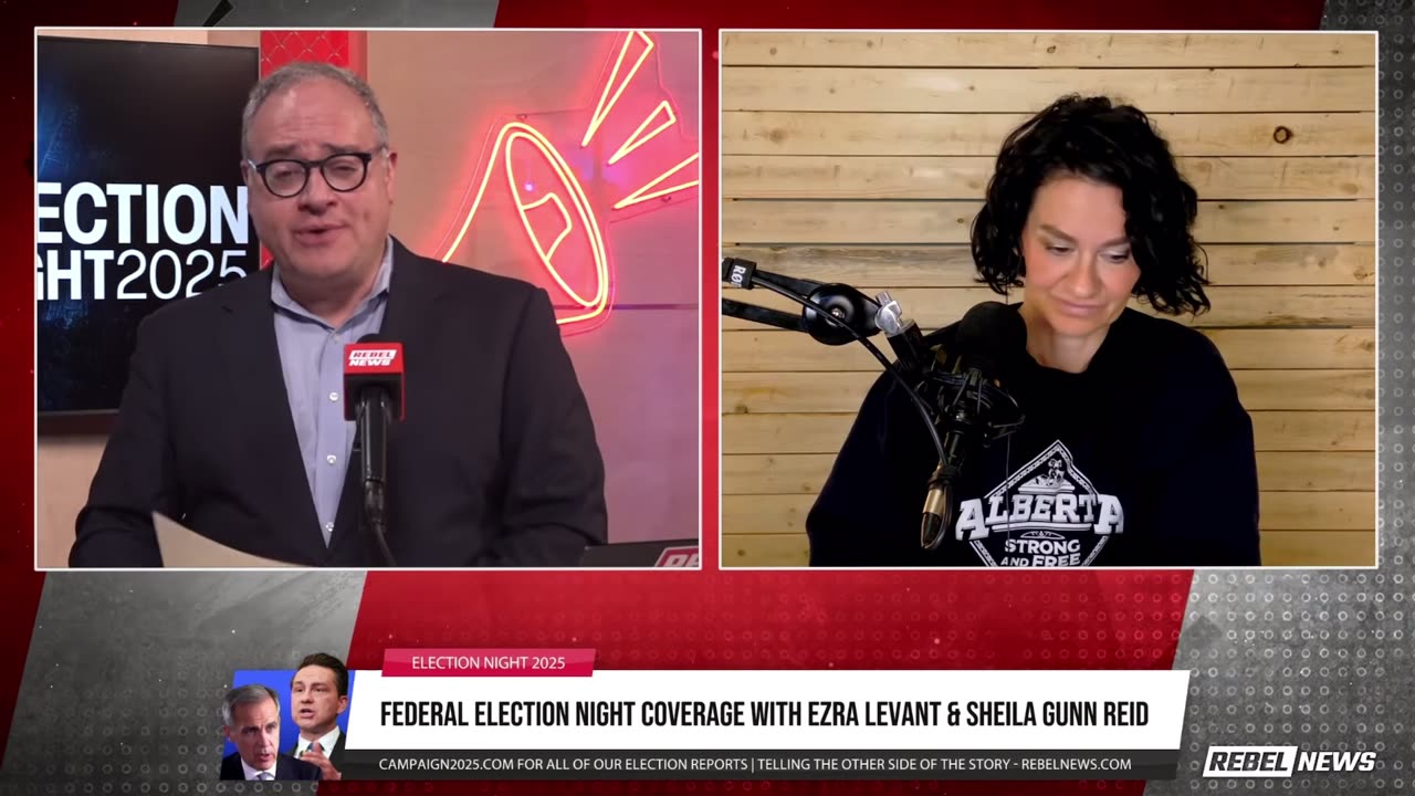 Ezra Levant and Sheila Gunn Reid kick off Canada's election night coverage