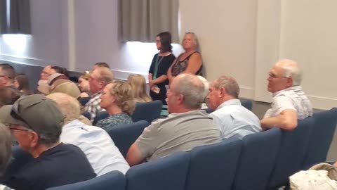 June 9th Three Hills Town hall audience size video