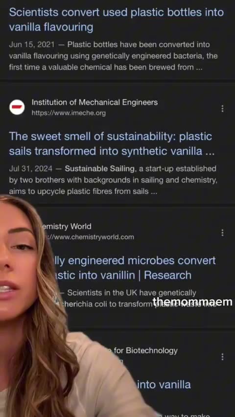 Corporations are now recycling plastic waste and turning into Vanilla Flavoring