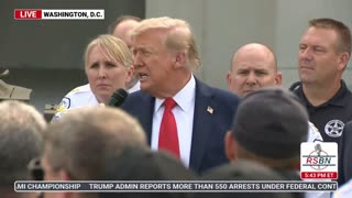 President Trump Announces Plans to Patrol D.C. With Police and the National Guard, August 21, 2025