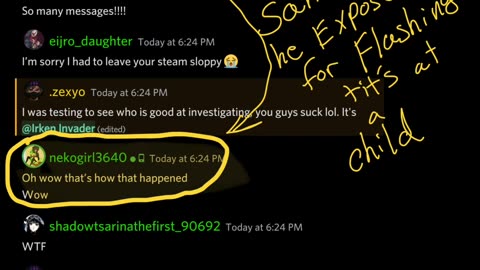 Zexyo exposed Harboring a child predator in his server