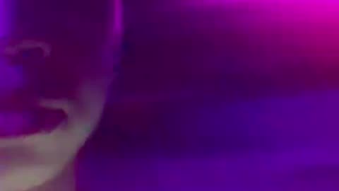 Part 8. I love how my shirt glows in this haunted house. I love the table too.