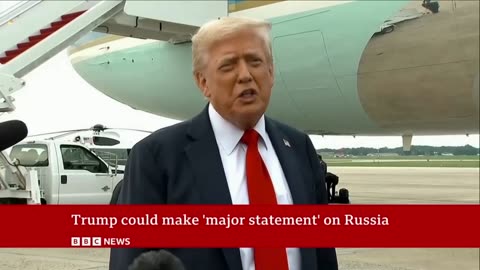 US President Donald Trump expected to make 'major' statement on support for Ukraine | BBC News