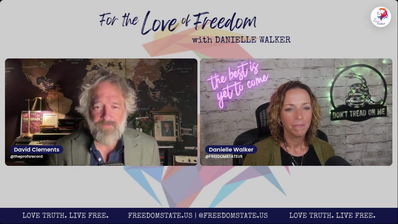 Welcome to our live show! The State of Freedom The Professor David Clements joined the show