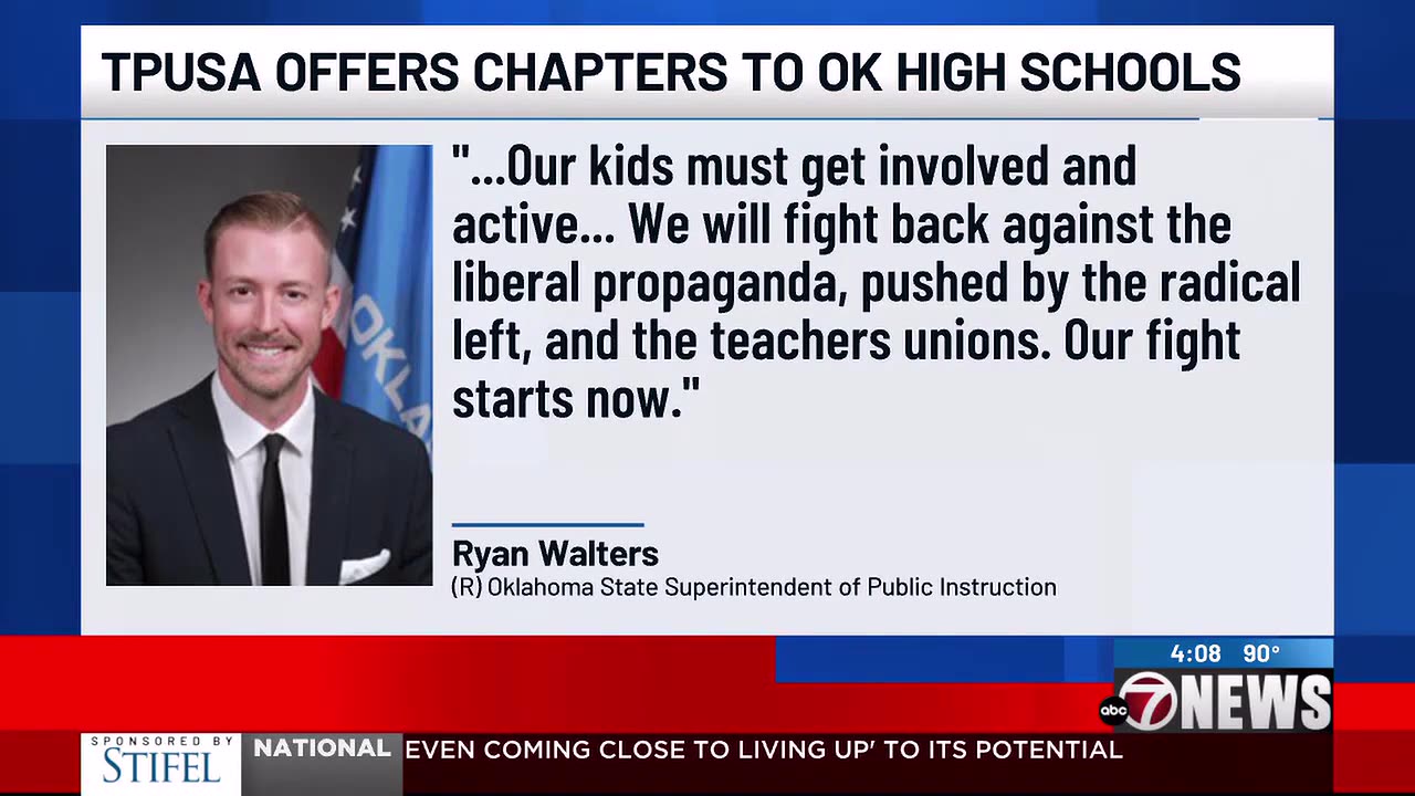 Supt. Walters announces goal of Turning Point USA chapter on every high school campus in Oklahoma