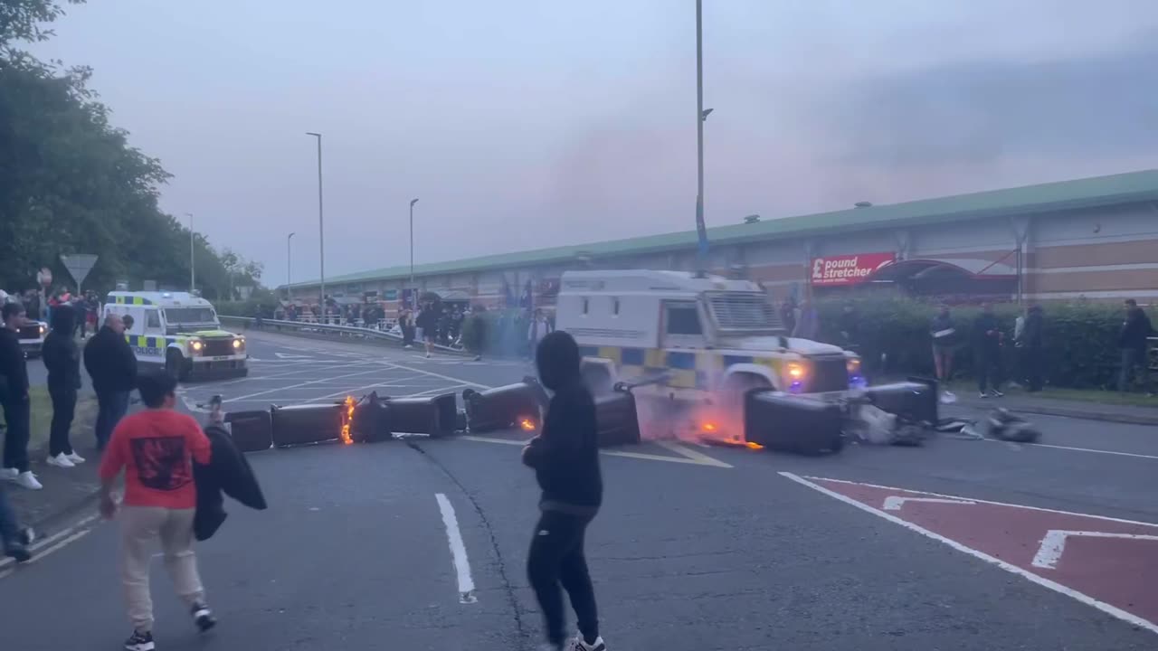 Things have escalated on a second night in Ballymena following 2 sex attacks in 2 weeks