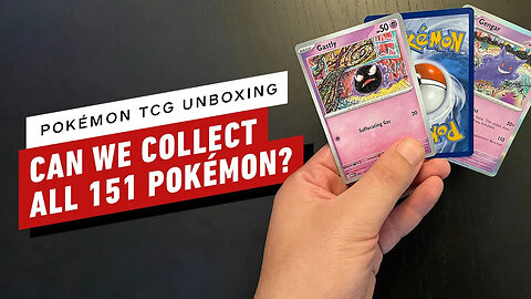 Pokémon 151 Unboxing - Can We Complete the Kanto Dex_