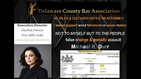 SubSec. 4 New Bill To Pass PA Court Corruption & Rogue Judges Has Taking This Too Far Michael R. Durr.