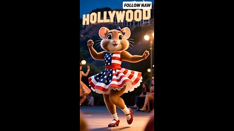 “Hollywood Cat Dance Show – Cute Cat Model in Dress”