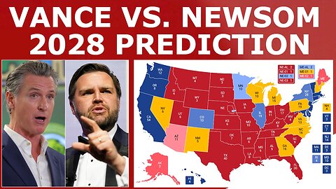 VANCE vs. NEWSOM! - 2028 Presidential Election Prediction (August 2025)