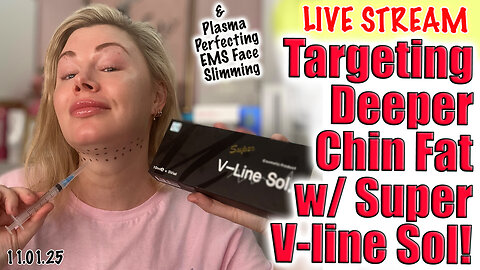 Live Targeting Deeper Chin Fat w/ SUper V-Line Sol! AceCosm.com and code Jessica10 Saves