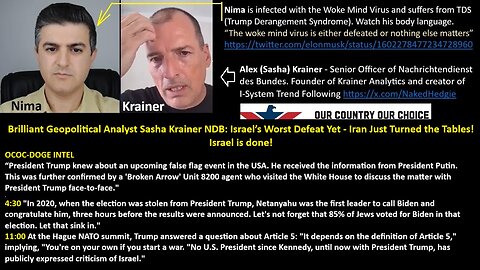 Brilliant Geopolitical Analyst Sasha Krainer NDB: Israel’s Worst Defeat Yet - Iran Just Turned the Tables! Israel is done!