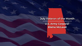 Senator Tuberville Recognizes Elaine McLeod as the July "Veteran of the Month"