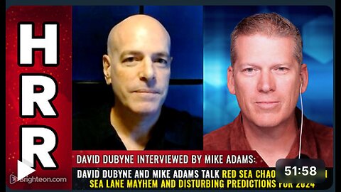 David DuByne and Mike Adams talk Red Sea CHAOS...