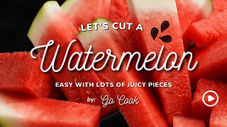 How to Cut a Watermelon Easily in the Summertime! 🍉
