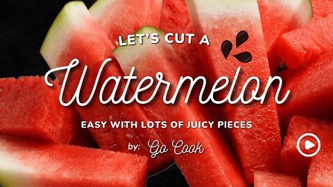 How to Cut a Watermelon Easily in the Summertime! 🍉