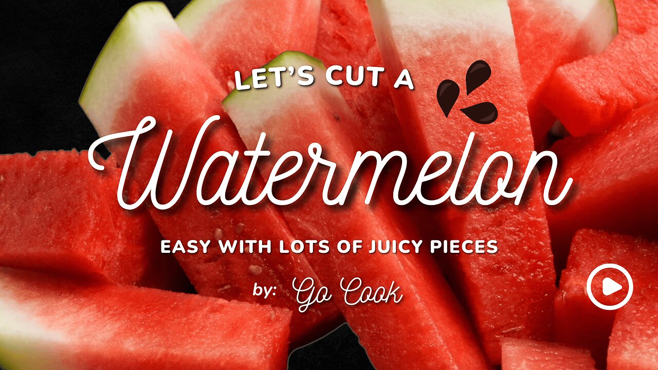 How to Cut a Watermelon Easily in the Summertime! 🍉