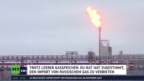 EU beschließt Importverbot für russisches Gas – Speicherstände historisch niedrig