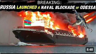 ODESSA on FIRE: RUSSIA Sank a 180-Meter-Long Azerbaijani Vessel full of NATO Weapons for UKRAINE
