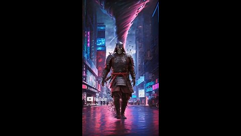 AI cyberpunk samurai