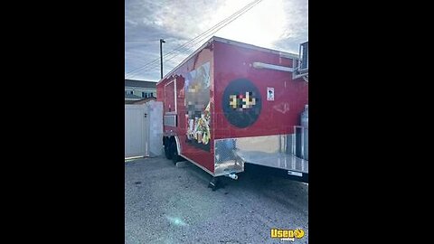 Like-New - 2023 8.5' x 16' Kitchen Food Concession Trailer with Pro-Fire Suppression