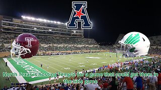 North Texas and Temple are clashing to see if the Mean Green deserve a title shot