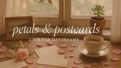 “petals & postcards – lo-fi for daydreams”